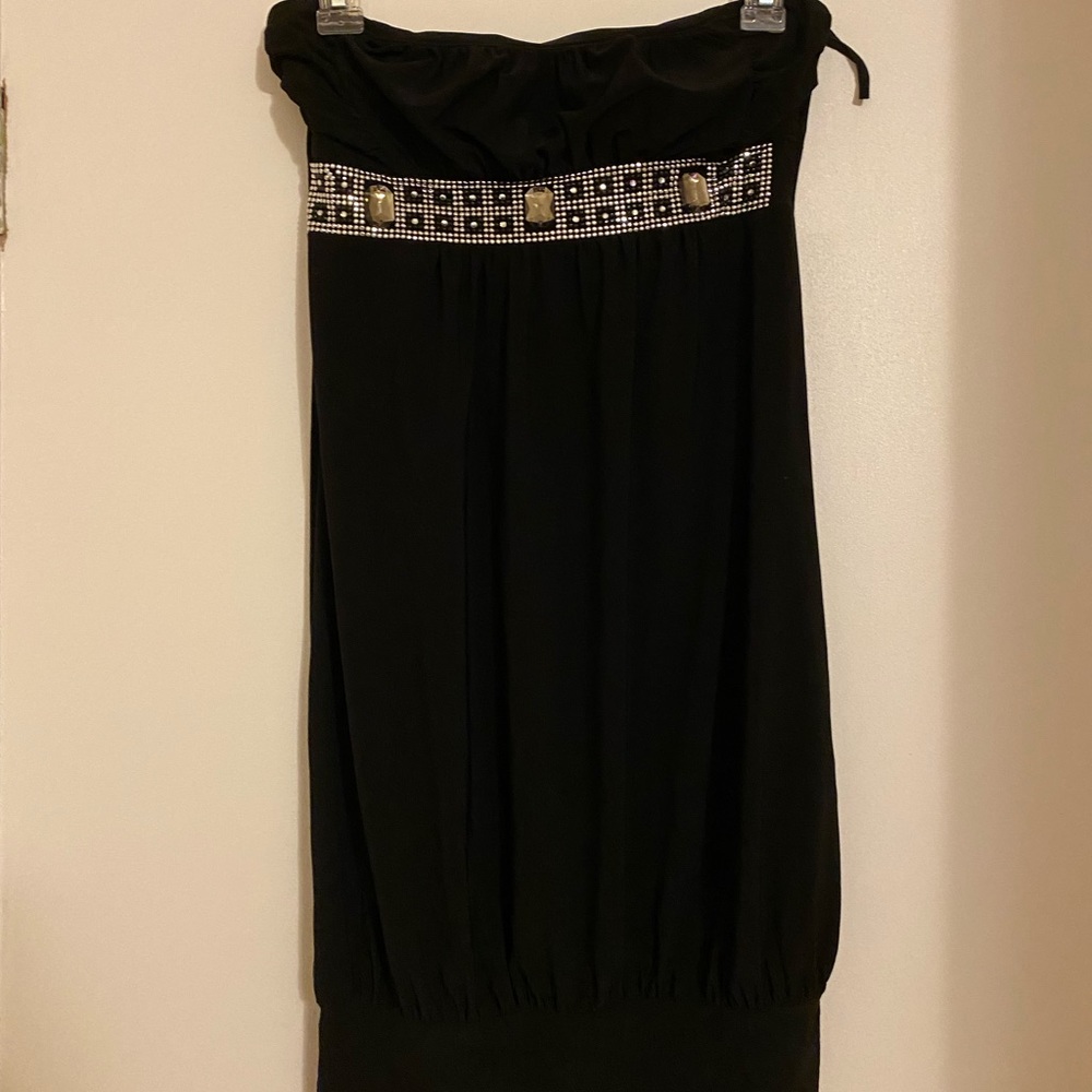 Black mini dress